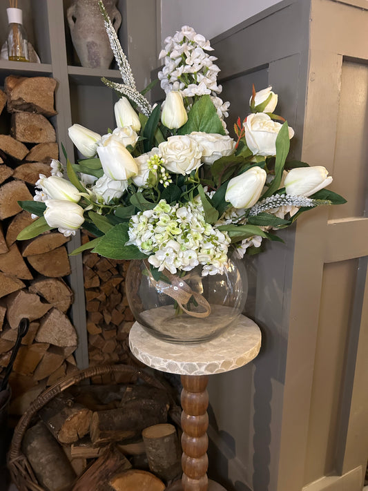 Spring summer bouquet with vase & free P&P low stock