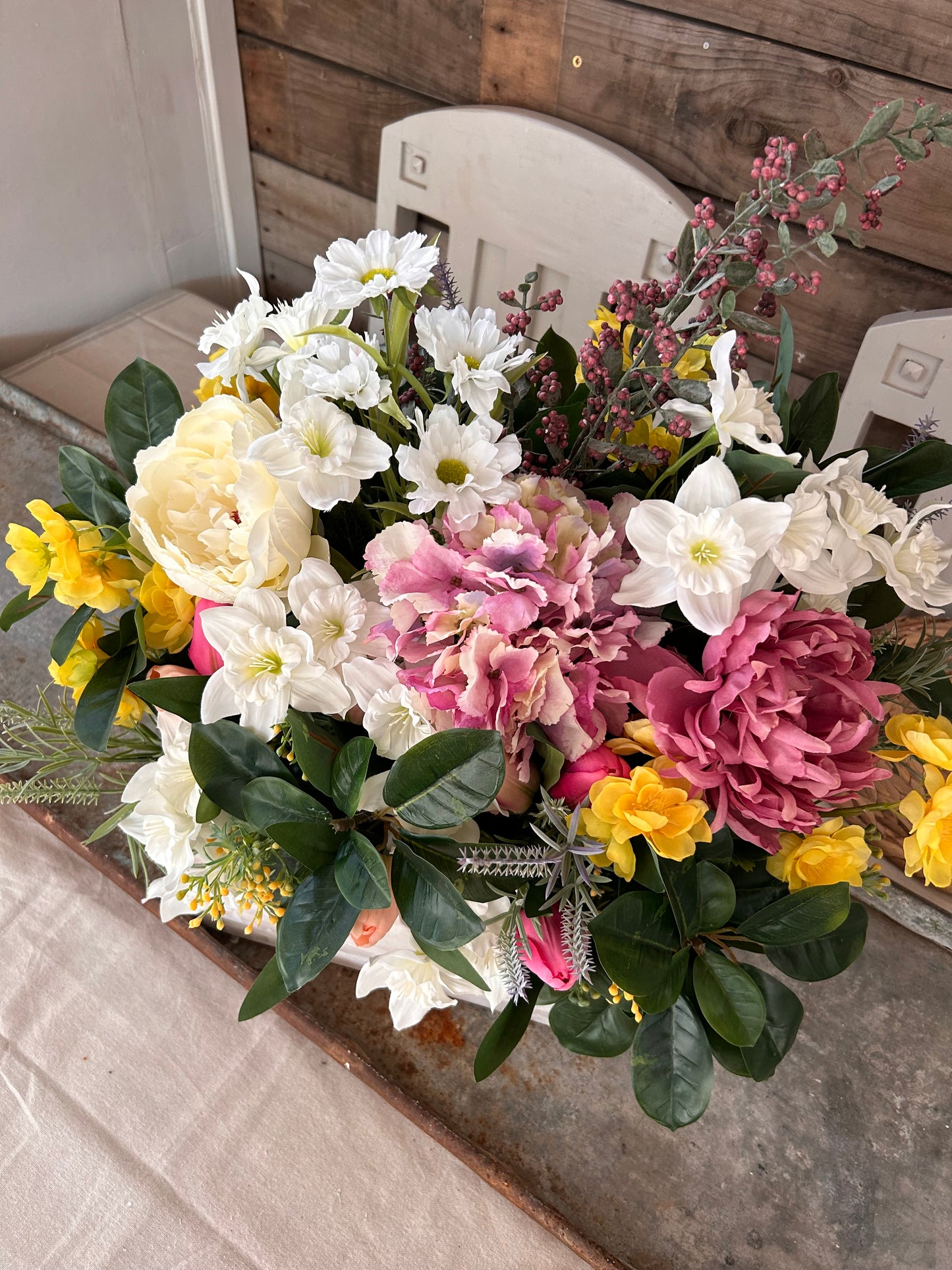 Spring rustic (TROUGH FLOWER BOX) FREE P&