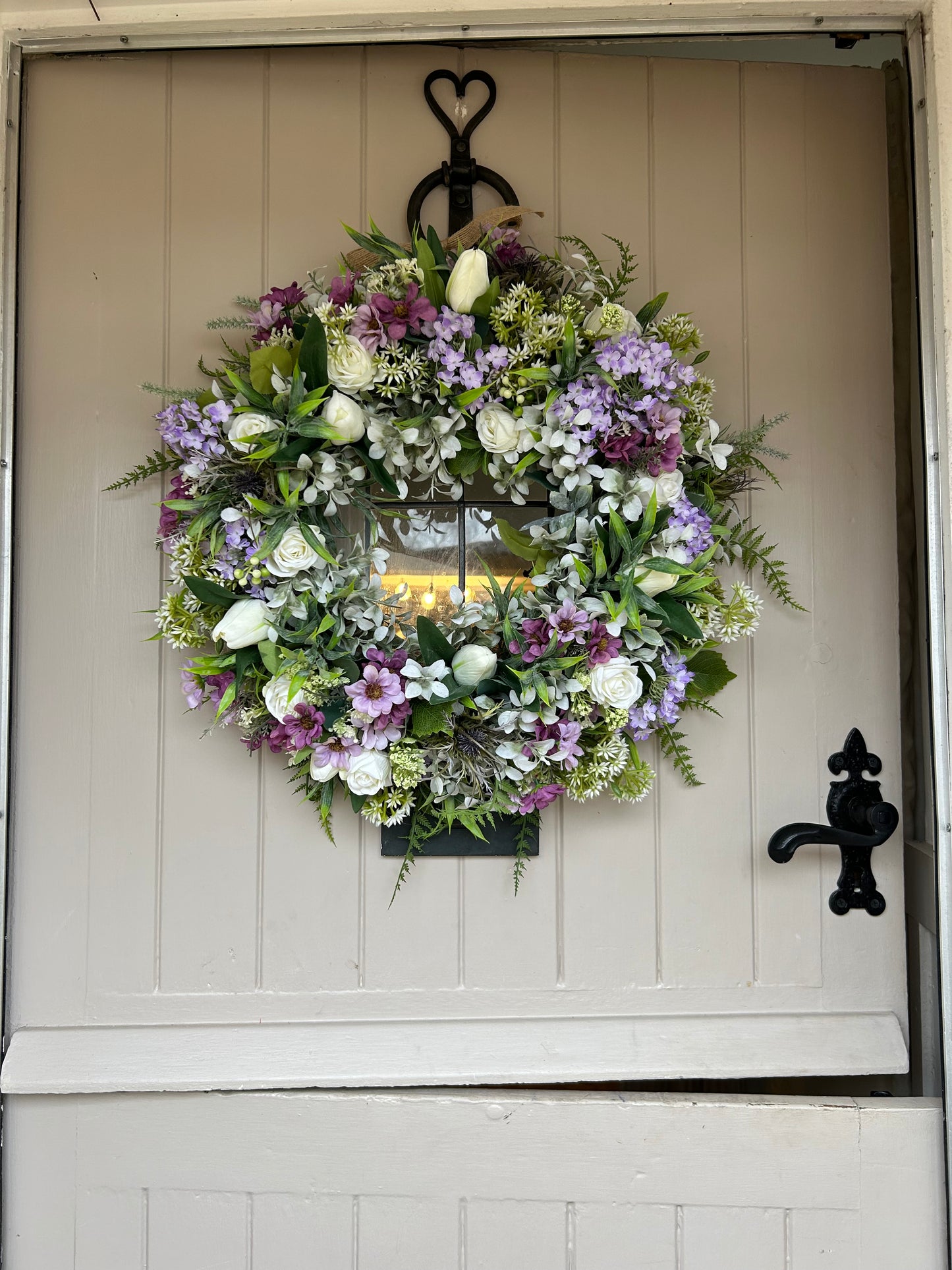 “SOPHIA” natural faux wreath (FREE P&P