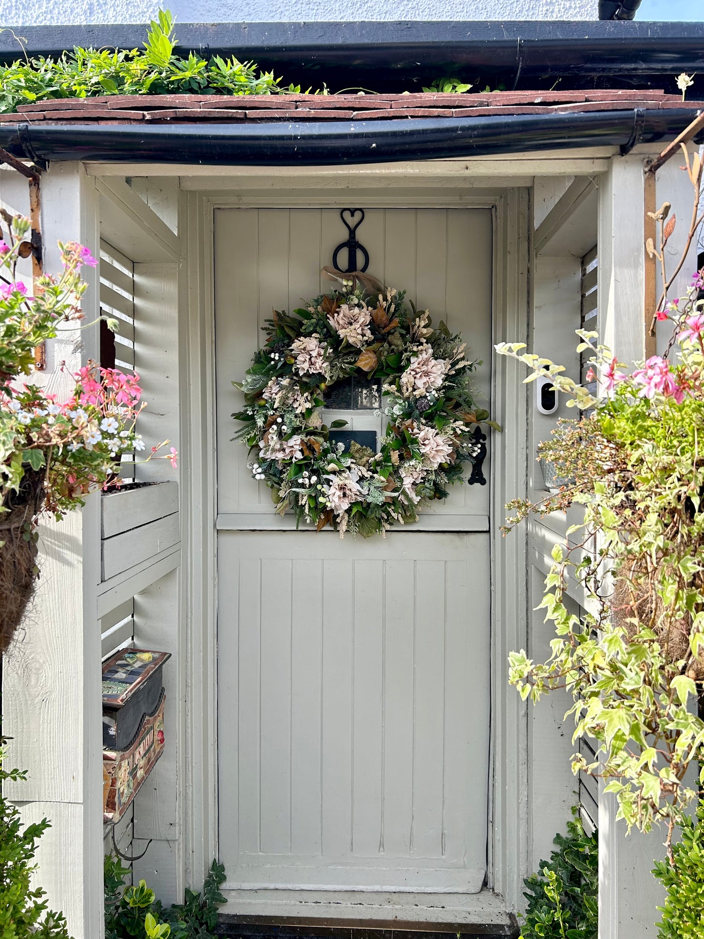 “AMANDA” Winter artificial wreath (FREE P&P)