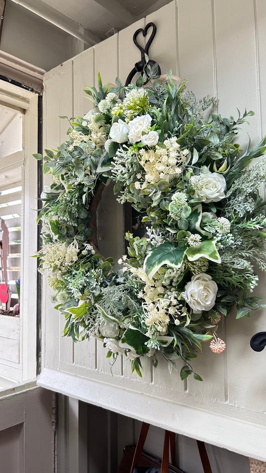 “ASHLEY” all year round faux wreath (FREE P&P