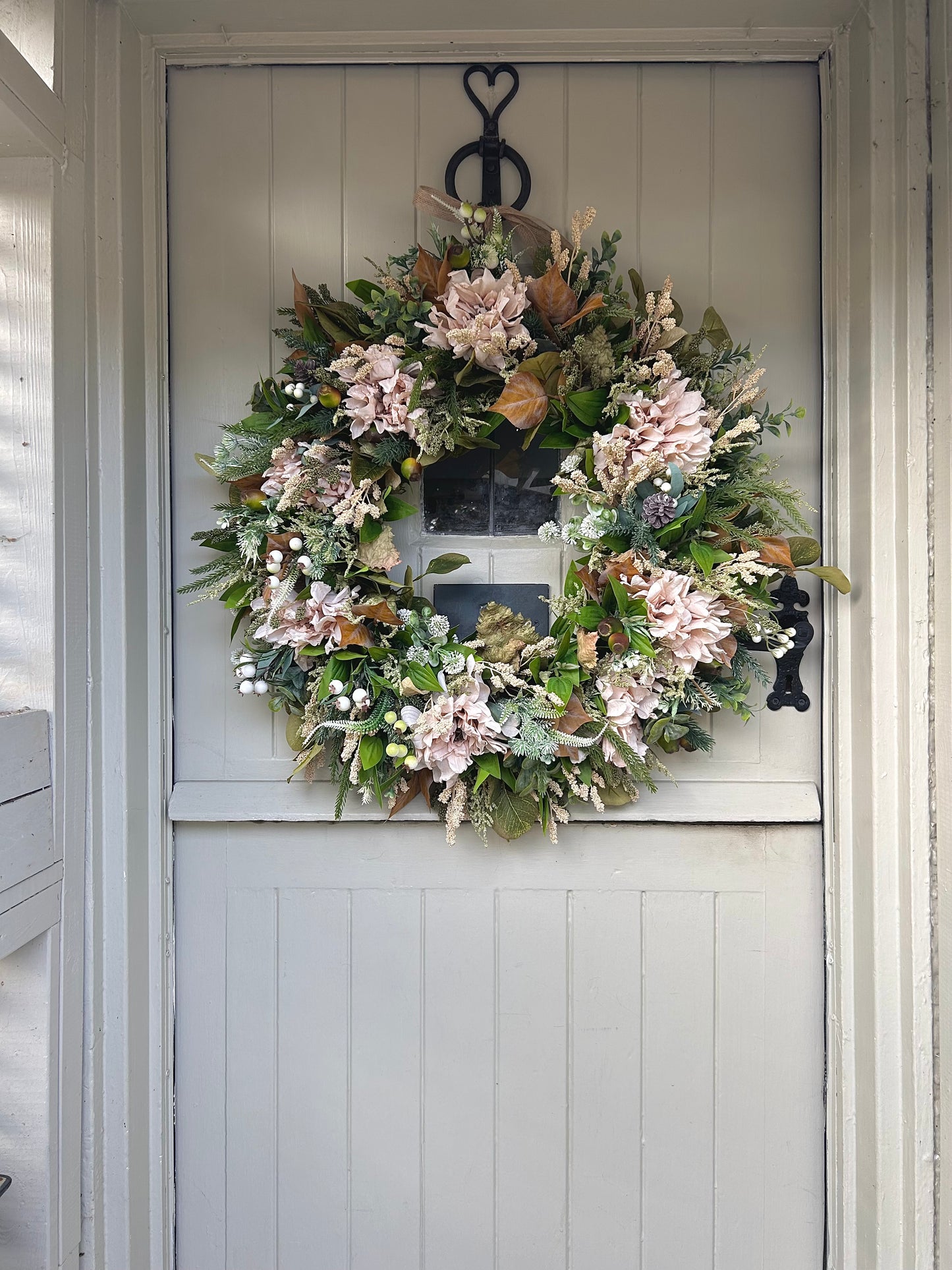 “AMANDA” Winter artificial wreath (FREE P&P)