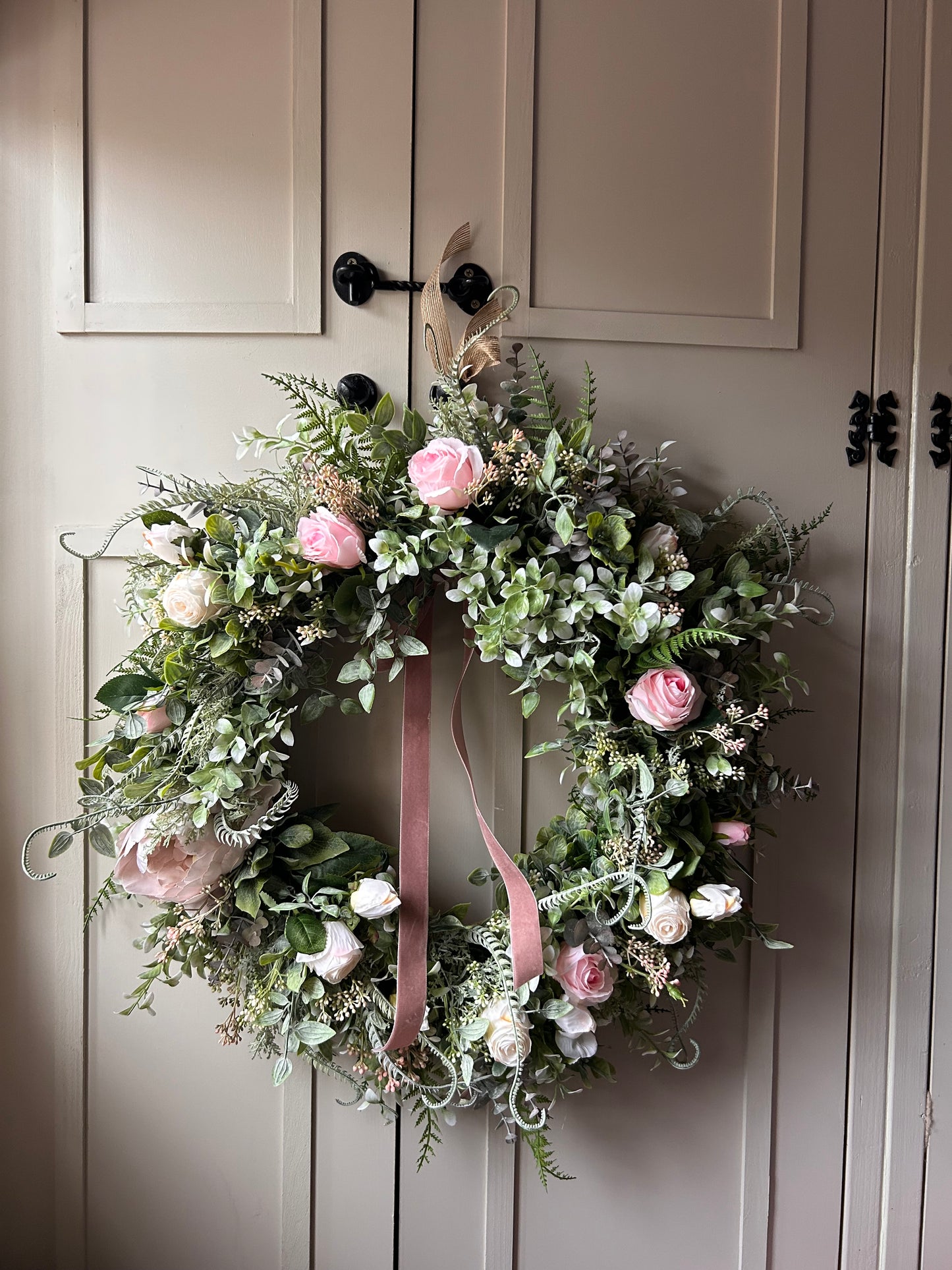 “AUDREY MOTHERS DAY” bouquet faux wreath (FREE P&P)