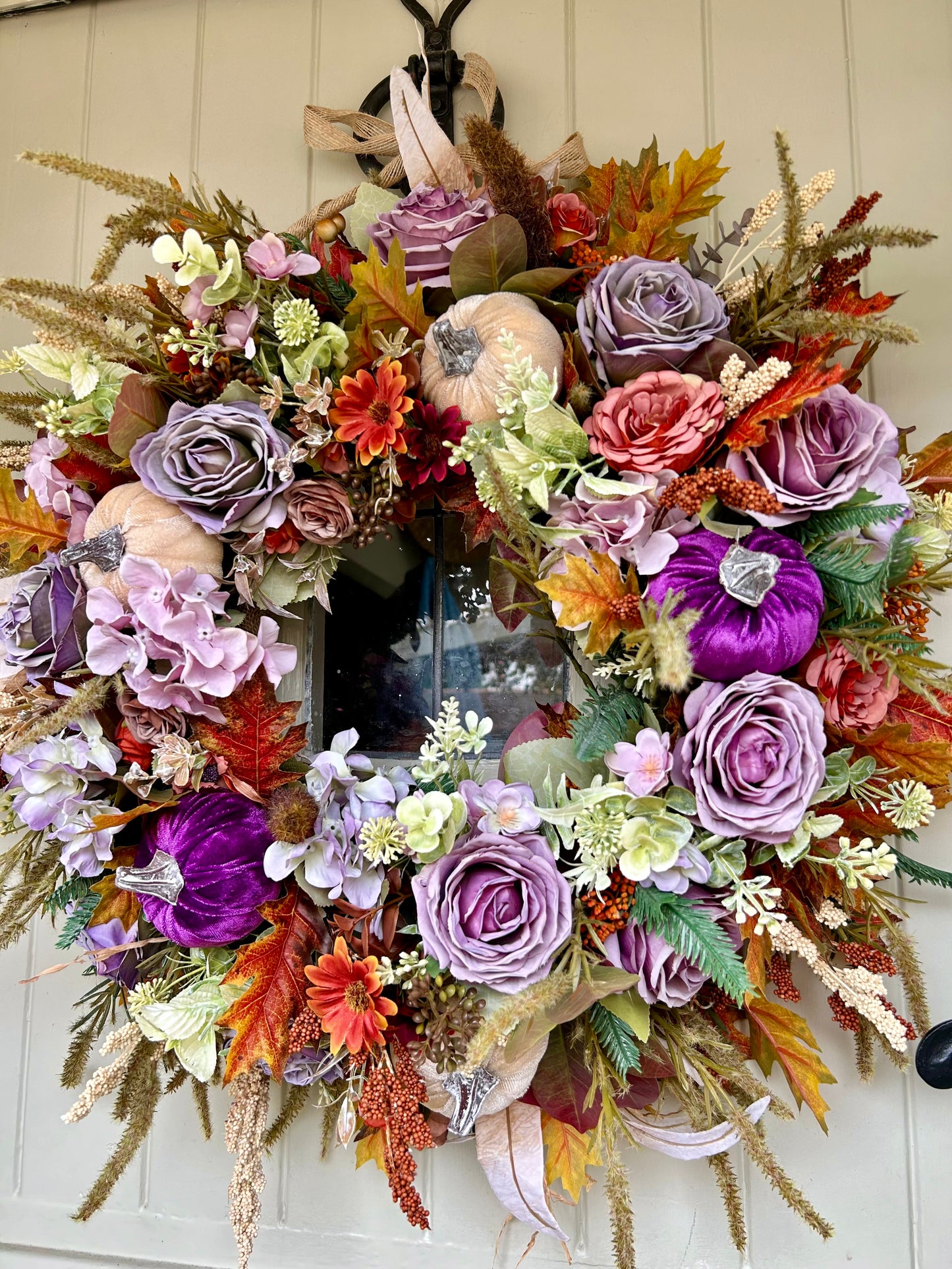 “BERYL” autumn artificial wreath (FREE P&P)