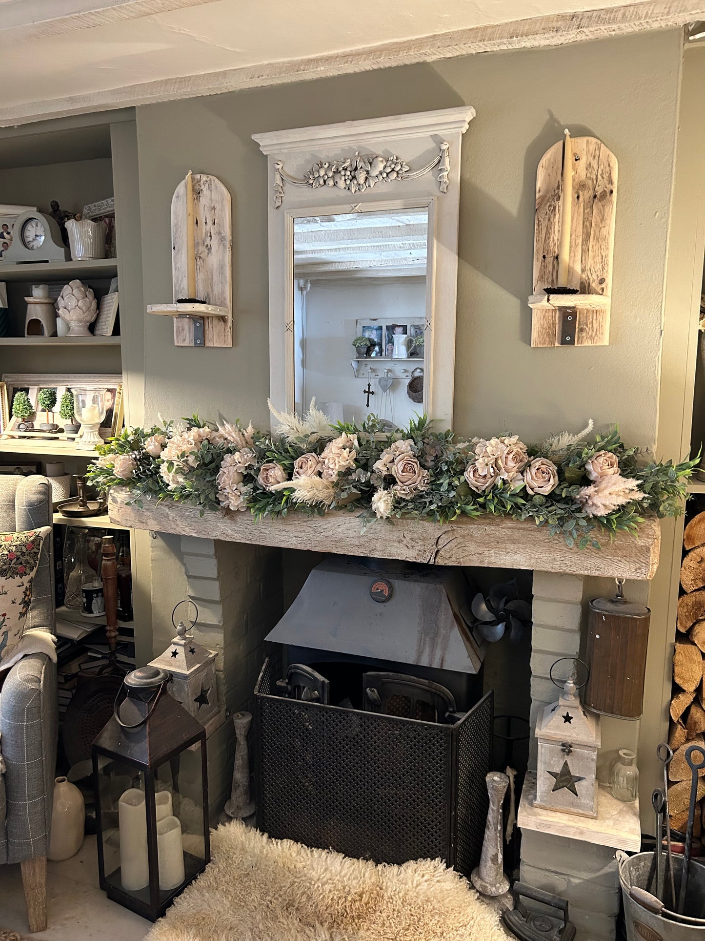 Pampas oats garland (FREE P&P)