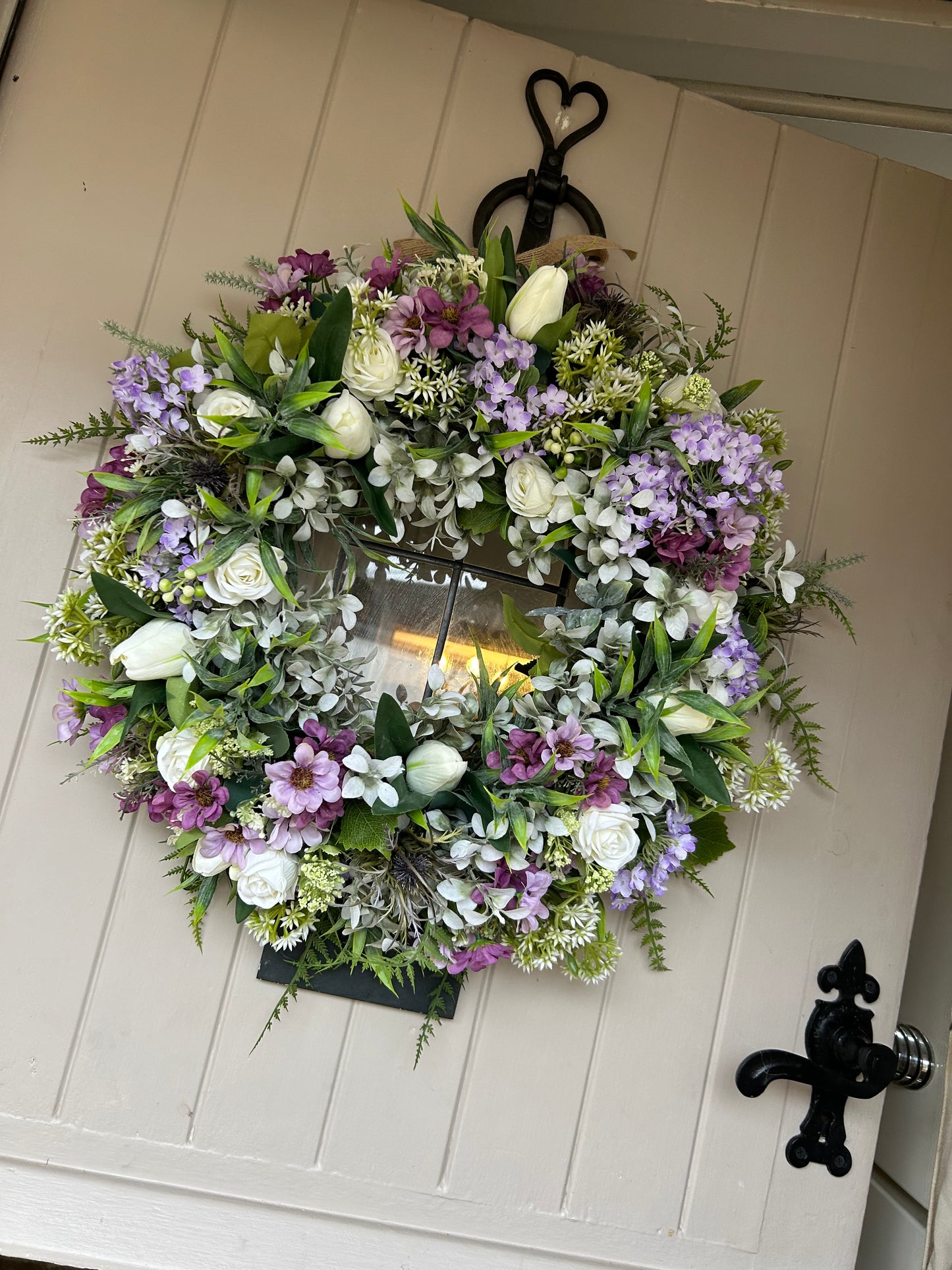 “SOPHIA” natural faux wreath (FREE P&P