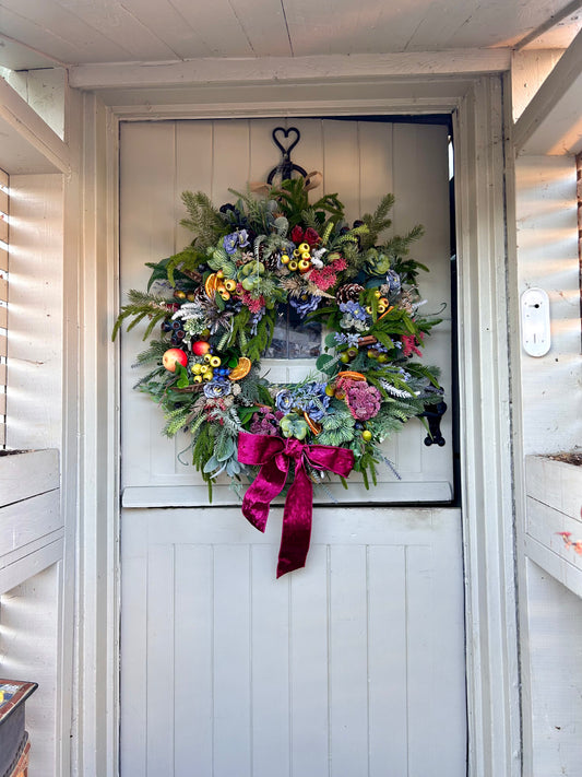 “FLORENCE” Christmas wreath (FREE P&P)
