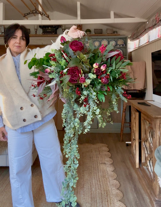 “RUBY” Luxury artificial hanging basket (FREE P&P) (Copy)