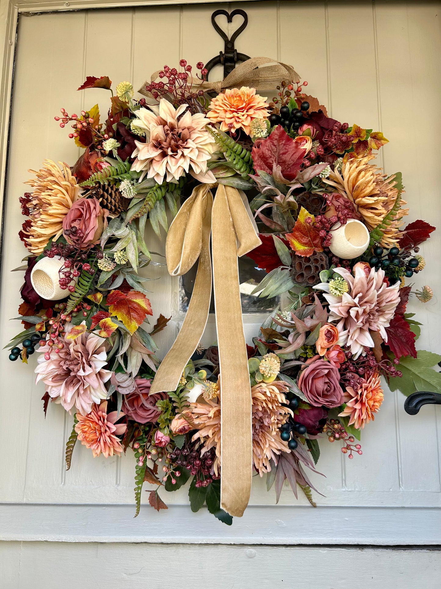 “PIA” autumn artificial wreath (FREE P&P)