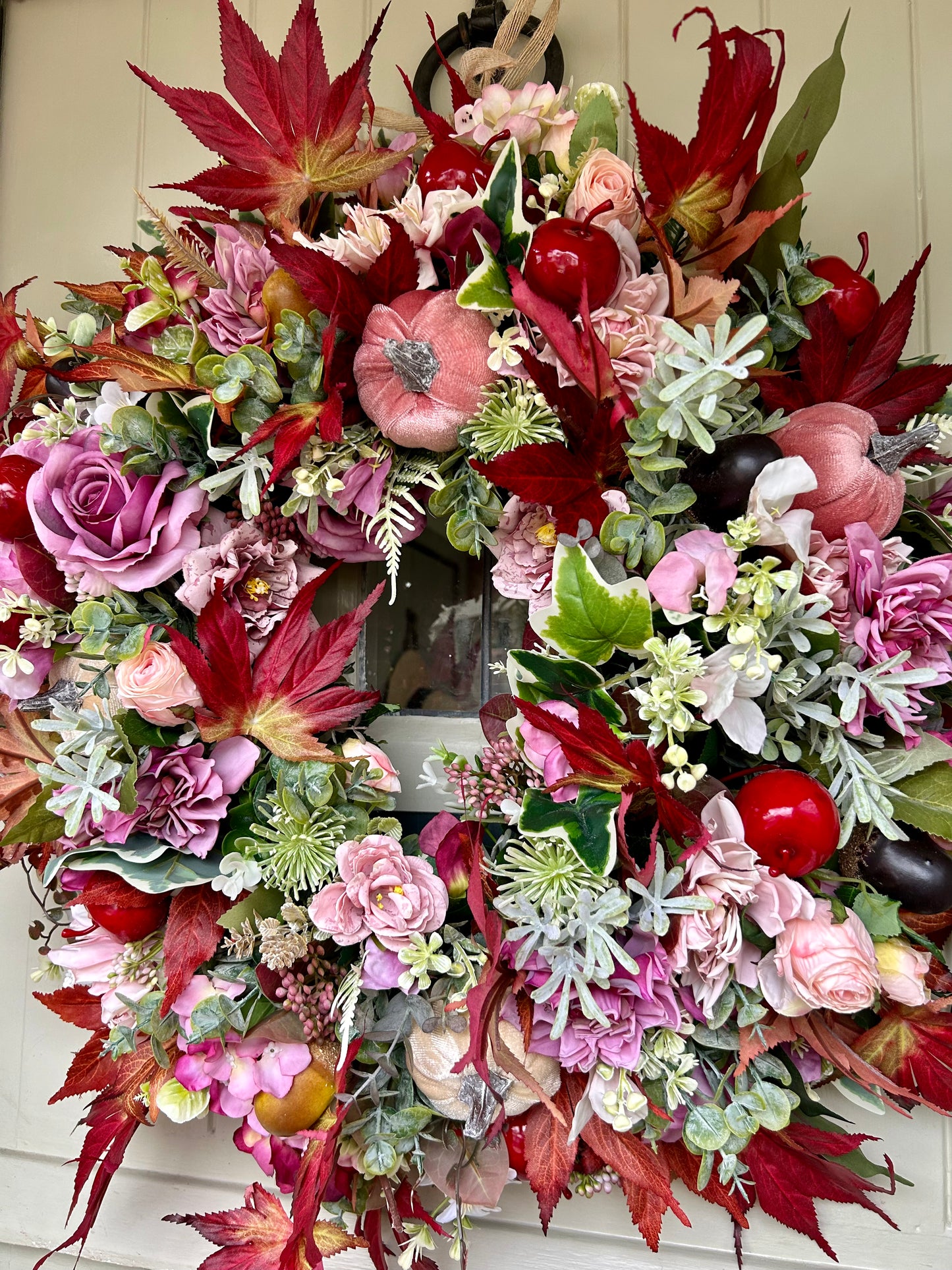 “CHRISTY” ready to post ARTIFICIAL wreath (FREE P&P)