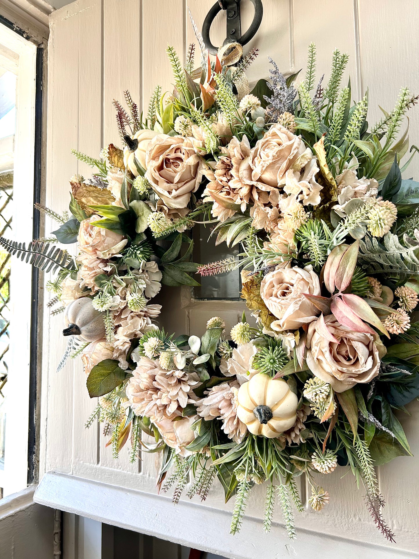 “AUTUMN OATS” artificial wreath (FREE P&P)