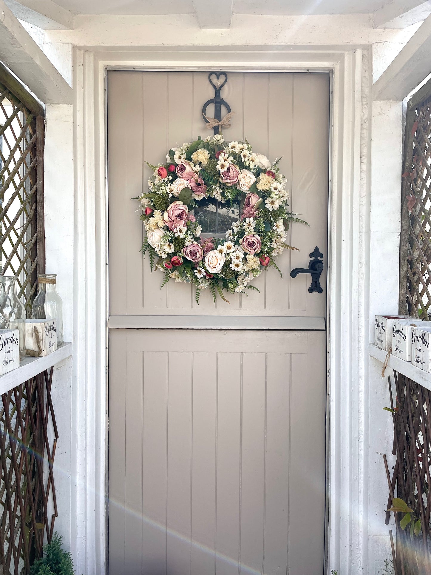 “CHARLIE” faux wreath (FREE P&P)