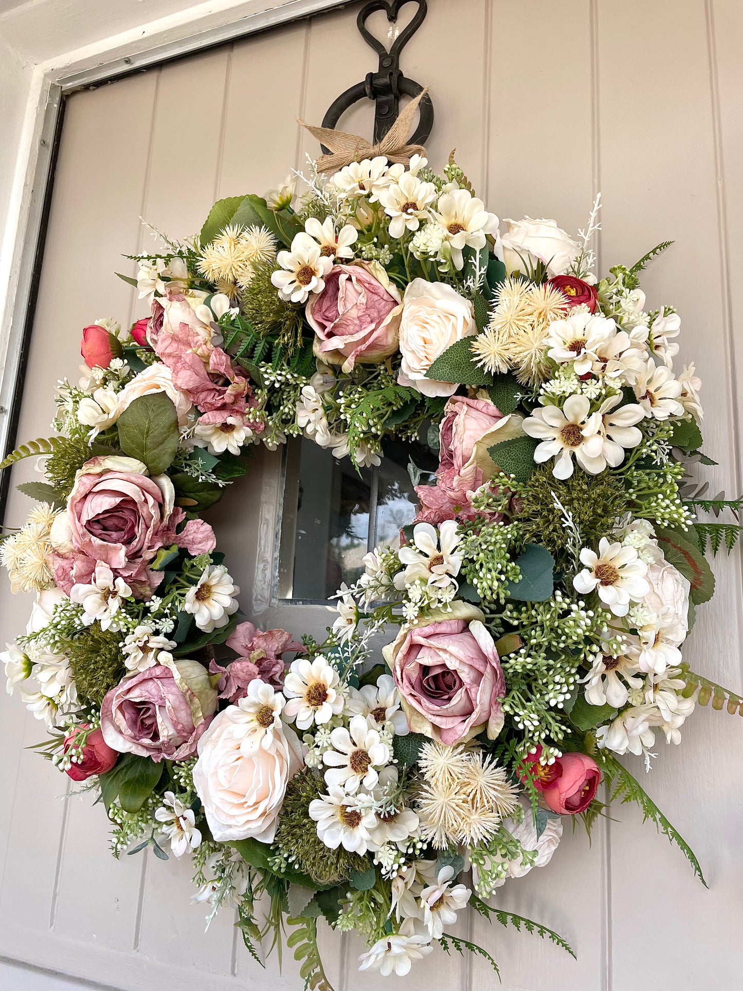 “CHARLIE” faux wreath (FREE P&P)