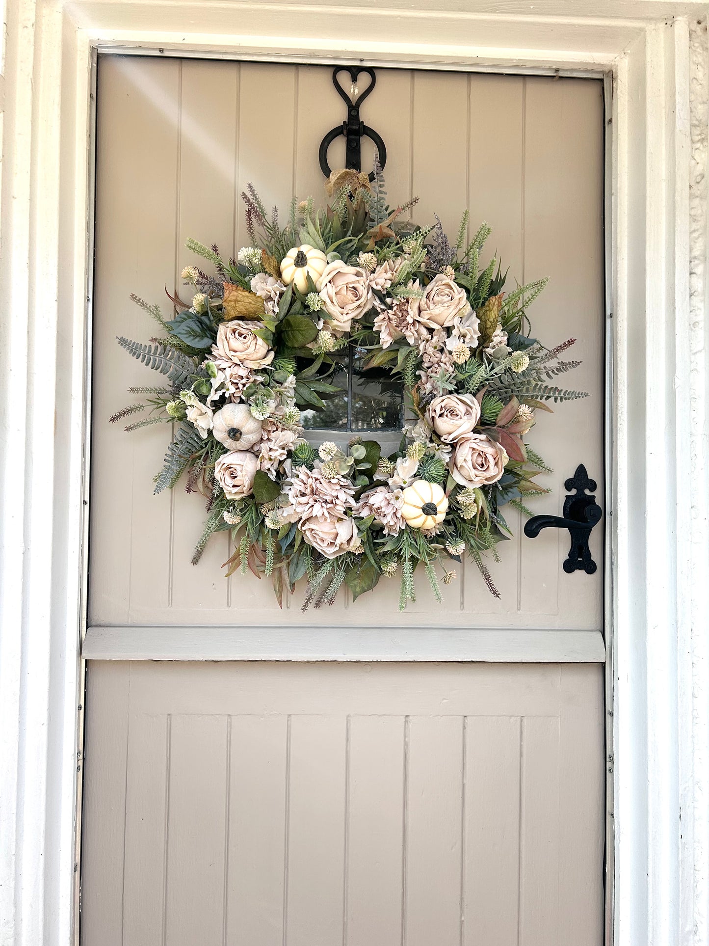 “AUTUMN OATS” artificial wreath (FREE P&P)