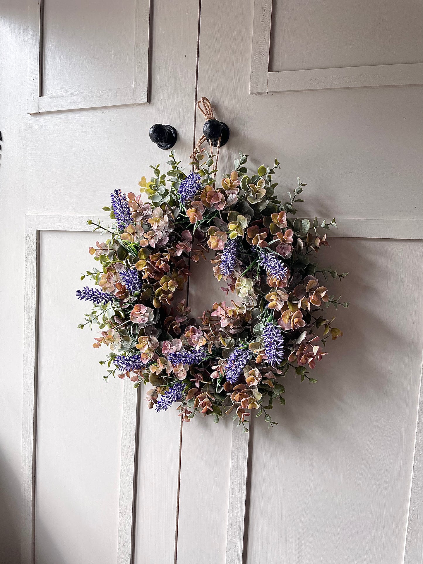 “HARLEY” lavender faux wreath