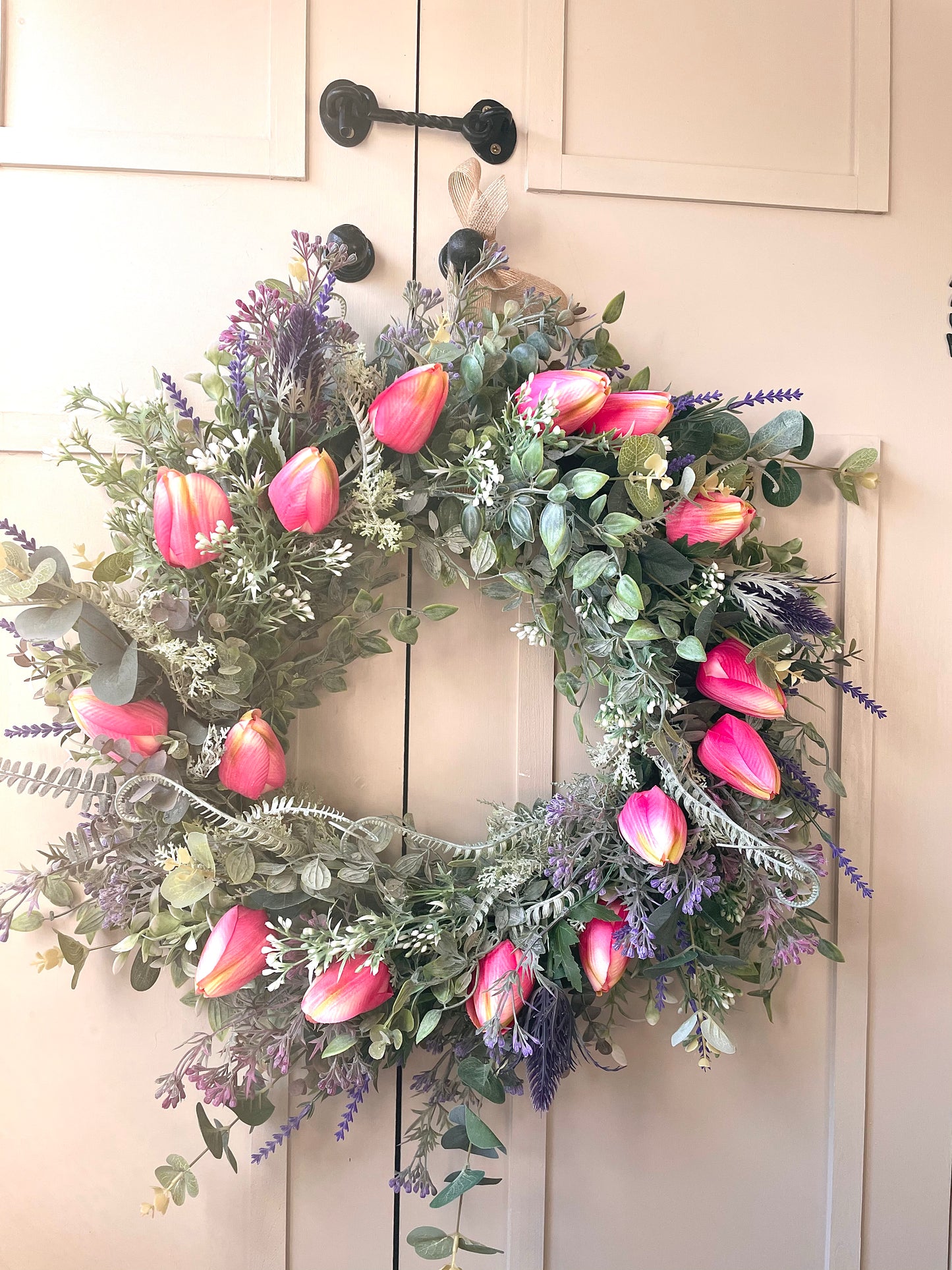 “FRANCESS” spring faux wreath