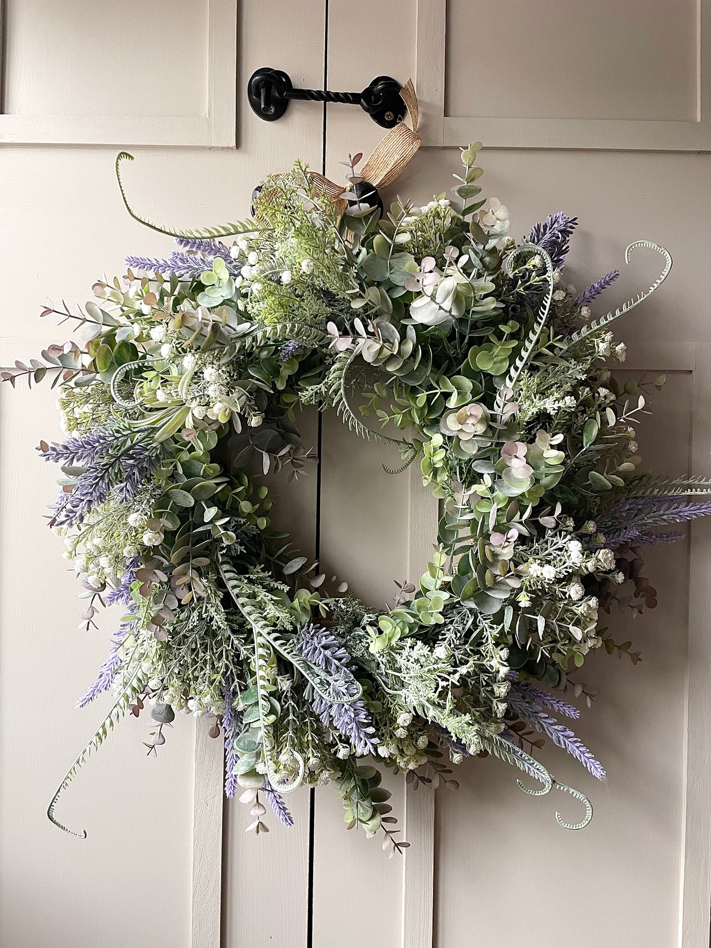 “LAYLA” lavender faux wreath