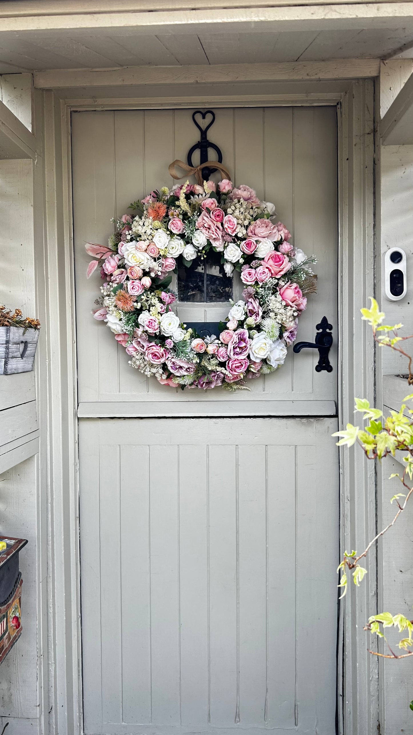 “FAIRY GARDEN” faux wreath (FREE P&P)