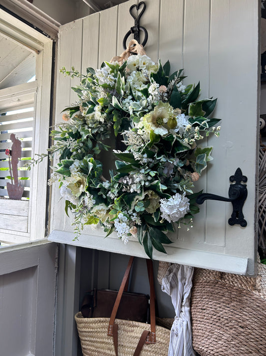 “SAFFRON” faux wreath (FREE P&P)