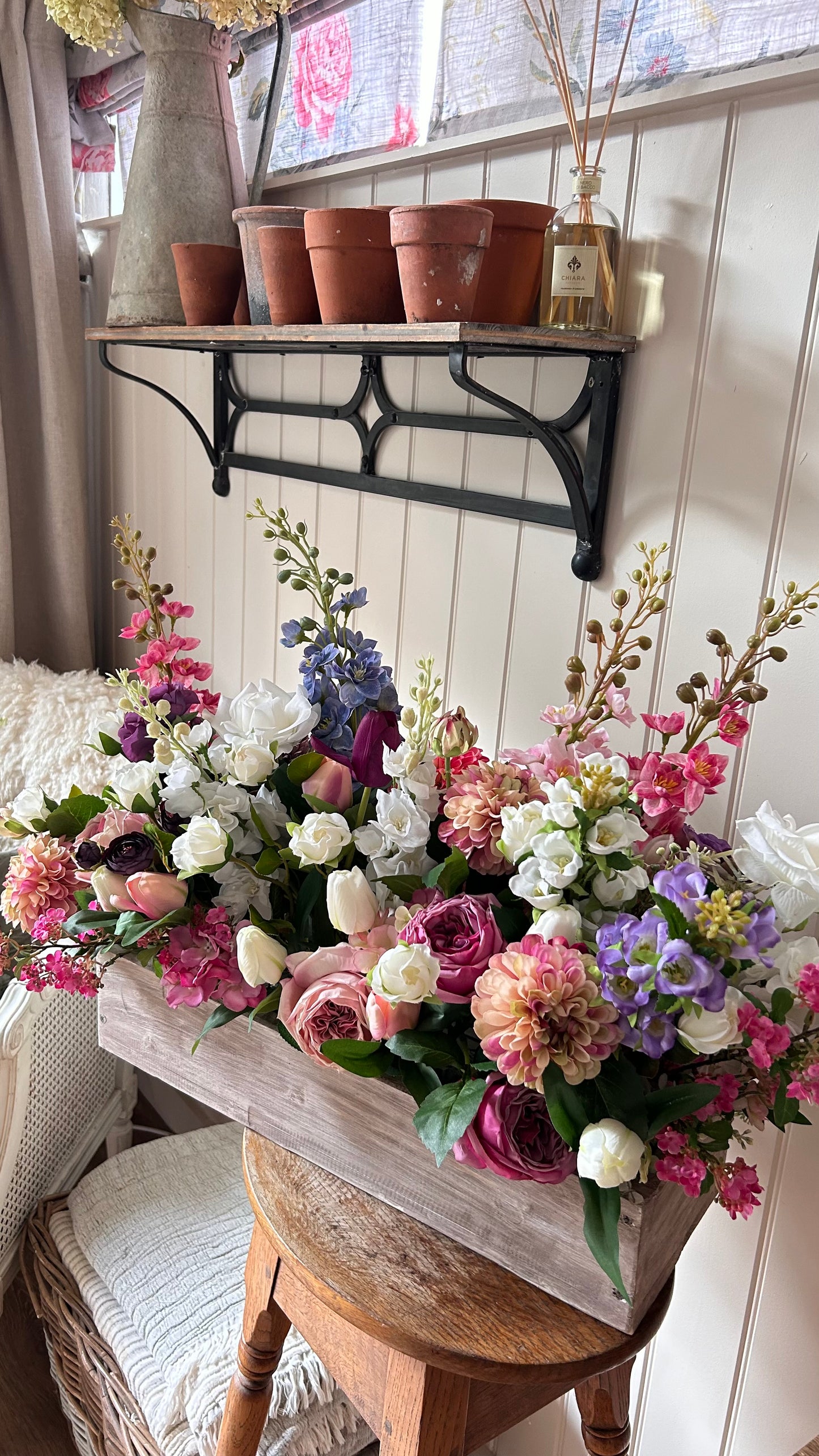 Luxury wooden flower box FREE P&P