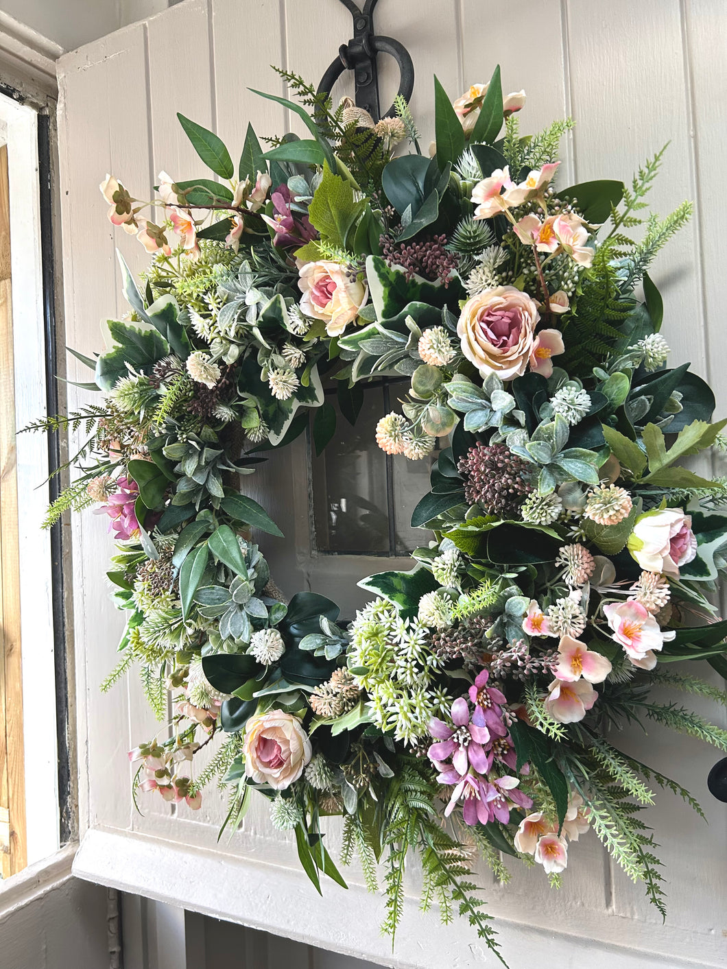 “PIPPA” spring/ summer faux wreath (FREE P&P