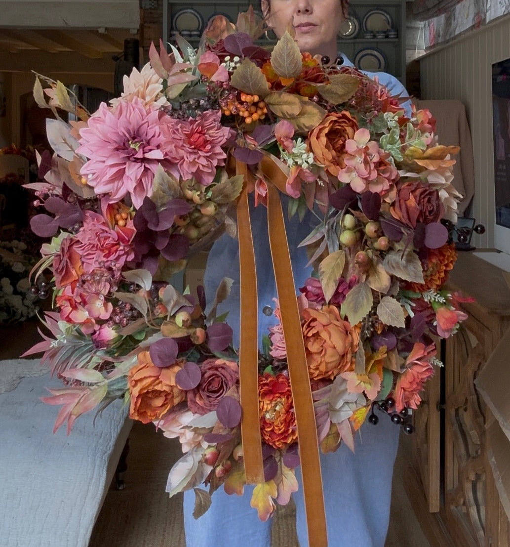 “KAT” autumn artificial wreath (FREE P&P) (Copy)