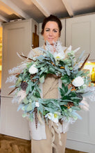 Load image into Gallery viewer, “COTSWOLD” winter artificial wreath (FREE P&amp;P)
