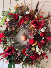 Load image into Gallery viewer, “BELLA” Christmas wreath (FREE P&amp;P)
