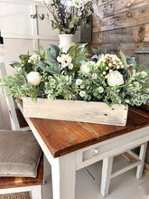 Load image into Gallery viewer, Handmade wooden trough with artificial floral display (FREE P&amp;P)
