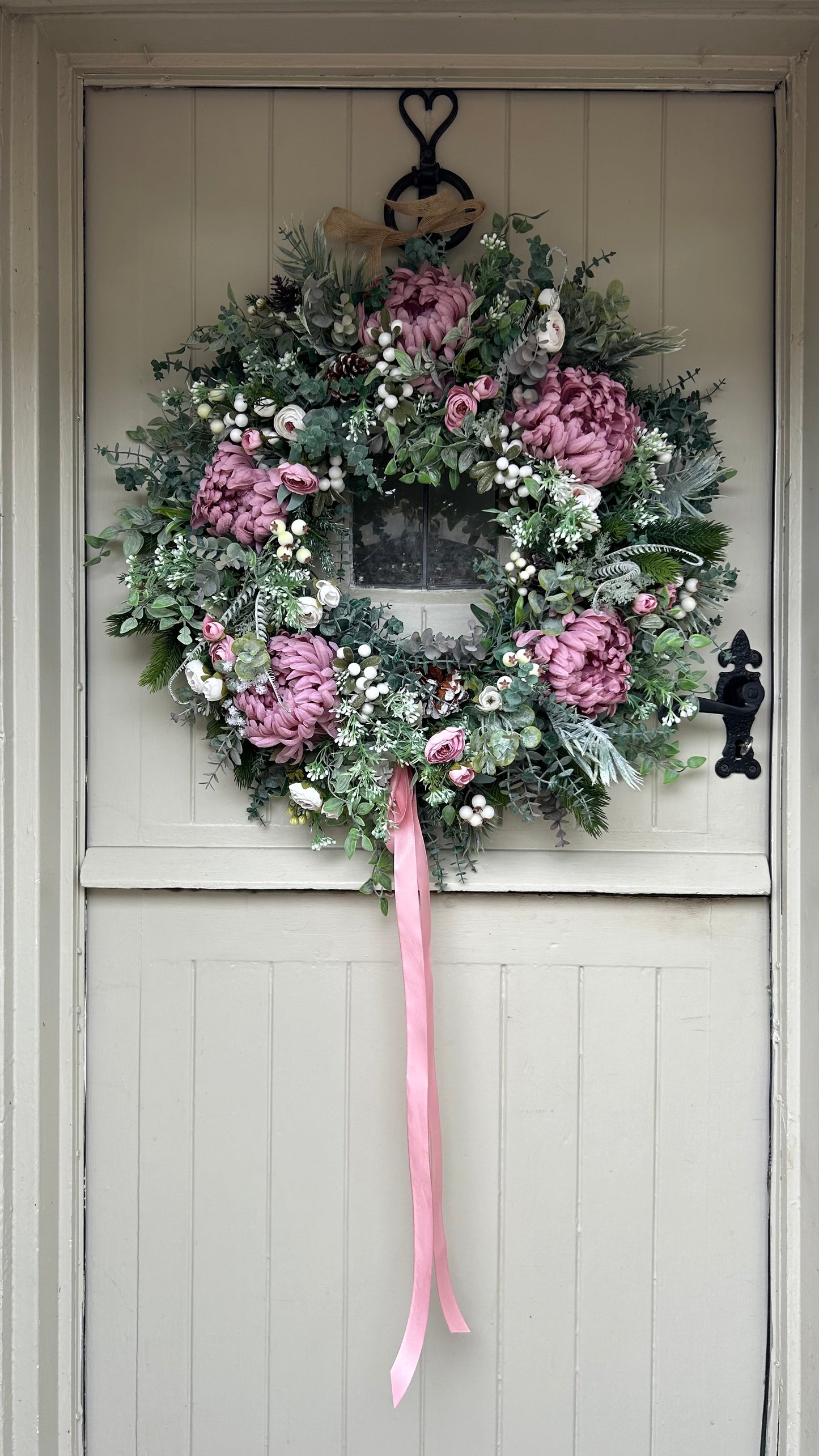 “HARMONY” winter and Christmas wreath (FREE P&P)
