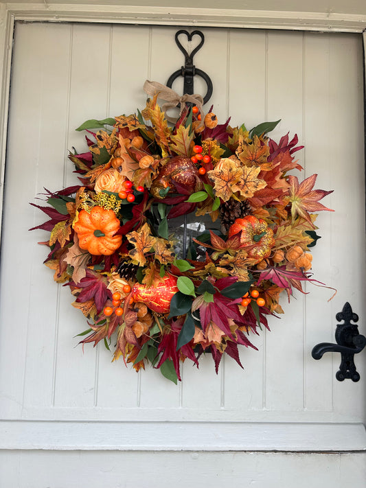 “TESSA” ready to post ARTIFICIAL wreath (FREE P&P