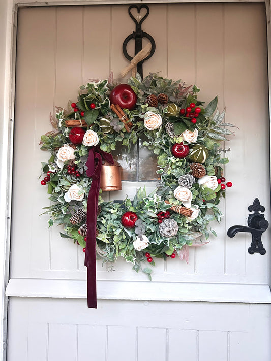 “JINGLE BELL” Christmas wreath (FREE P&P)