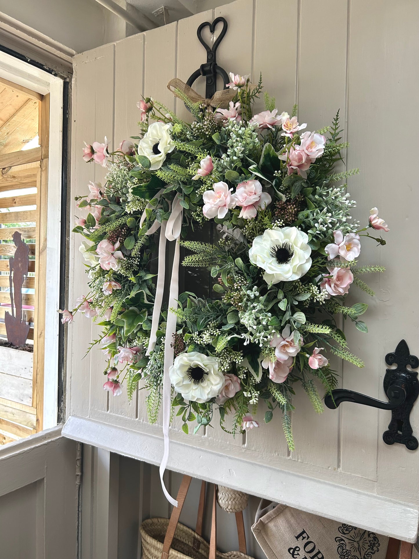 “CHLOE” spring/ summer faux wreath (FREE P&P