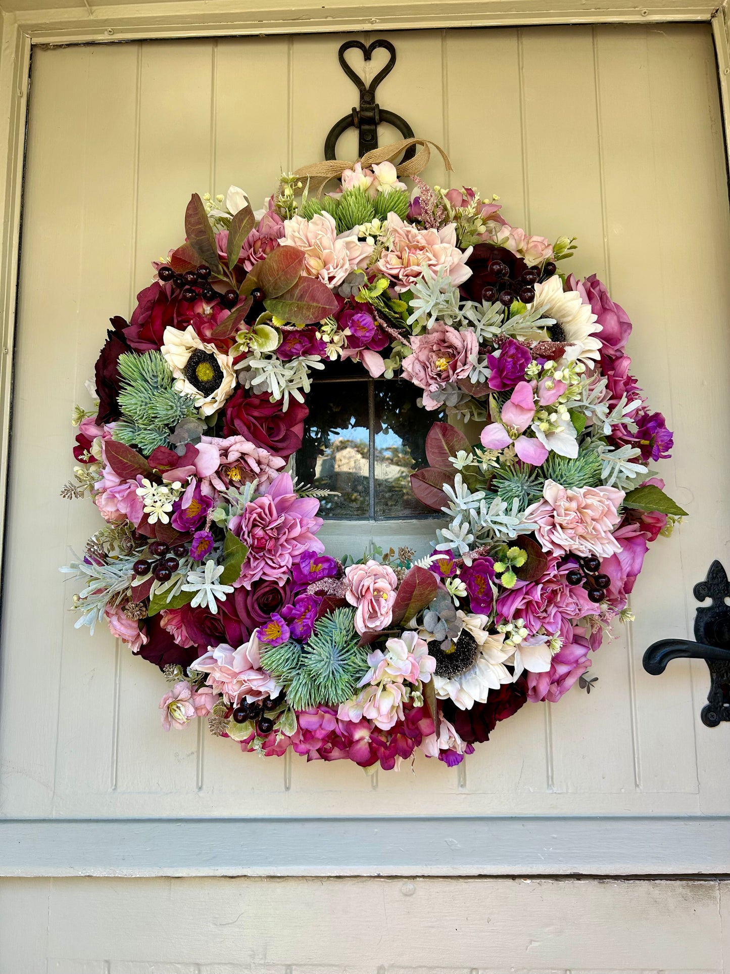 “ANNA” ARTIFICIAL wreath (FREE P&P)