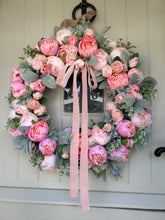 Load image into Gallery viewer, “PAISLEY PEONY” faux wreath free P&amp;P
