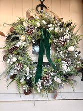 Load image into Gallery viewer, “FELICITY” Christmas faux wreath (FREE P&amp;P)
