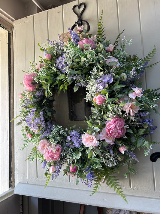 “MIRANDA” summer faux wreath (FREE P&P