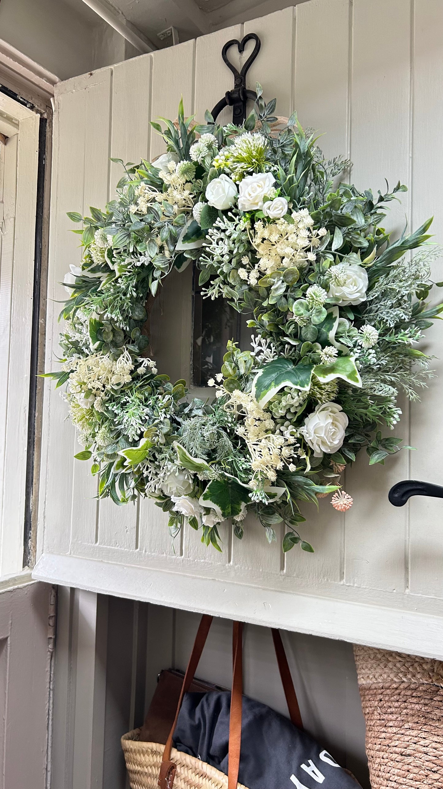 “ASHLEY” all year round faux wreath (FREE P&P