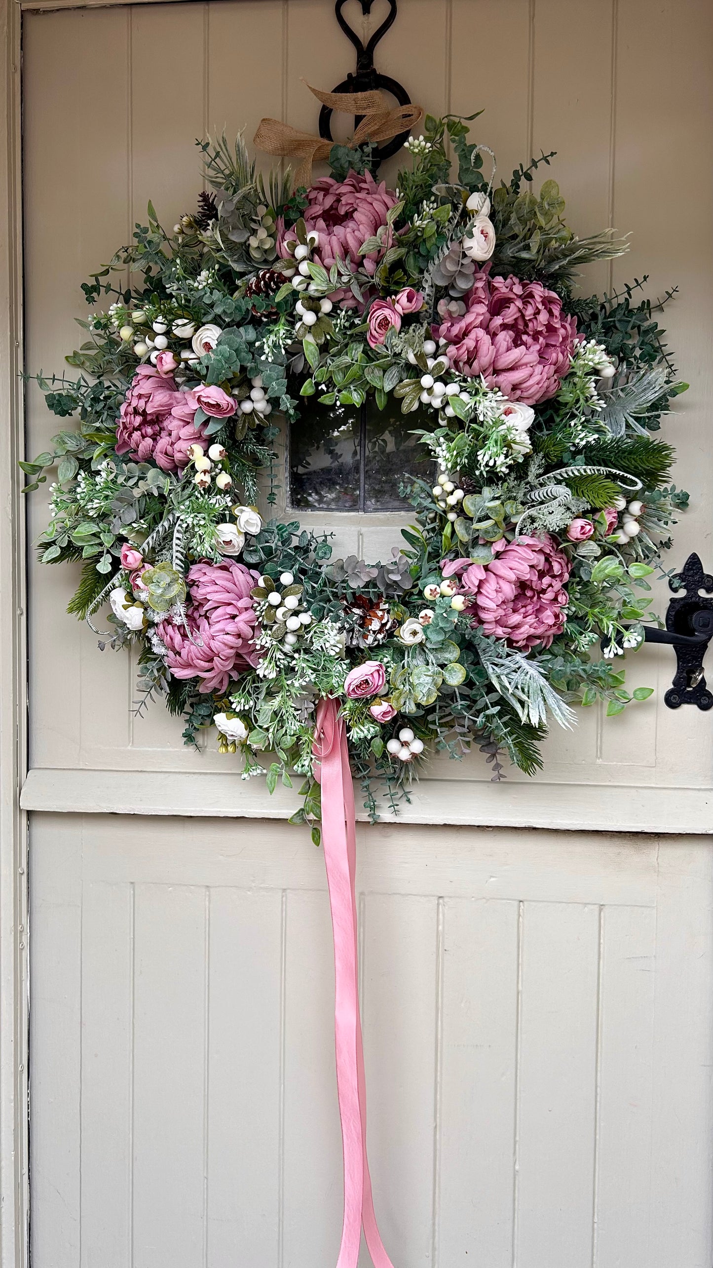 “HARMONY” winter and Christmas wreath (FREE P&P)
