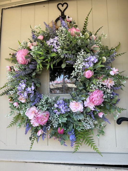“MIRANDA” summer faux wreath (FREE P&P