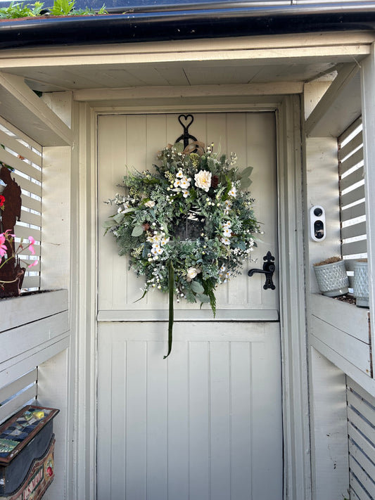 “ARABELLA” winter artificial wreath (FREE P&P)
