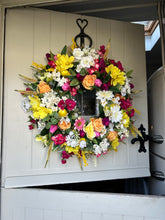 Load image into Gallery viewer, “Judith” summer faux wreath (FREE P&amp;P)
