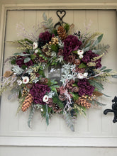 Load image into Gallery viewer, “RUSTIC” Christmas wreath (FREE P&amp;P)
