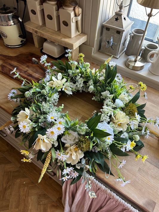 Summer artificial wreath (FREE P&P)