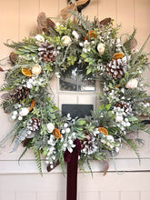 Load image into Gallery viewer, “WINTER FARMHOUSE”  wreath (FREE P&amp;P)
