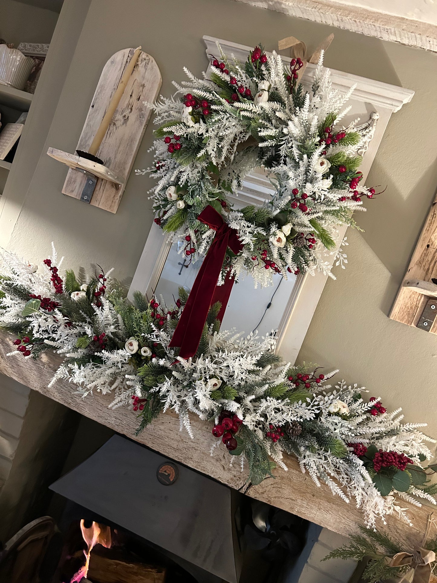 “ELSA” winter Christmas wreath (FREE P&P)