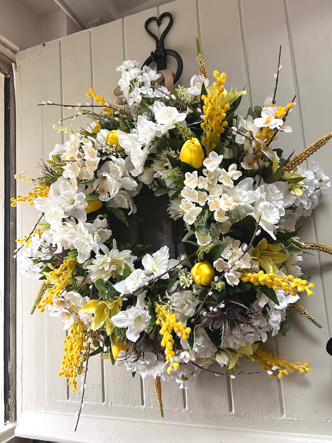 “CELIA” spring faux wreath (FREE P&P