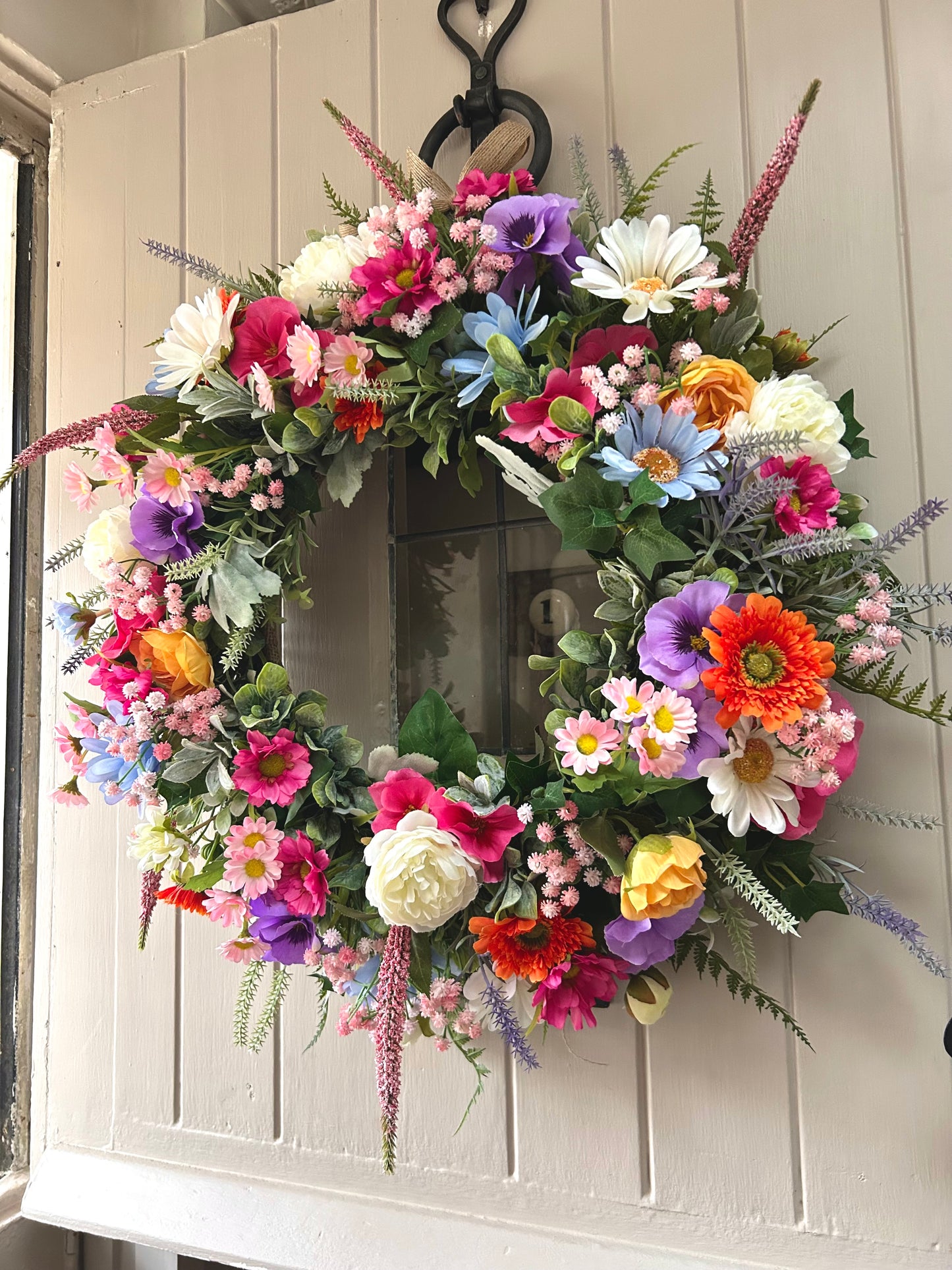 “LOUISE” spring/ summer wreath (FREE P&P)