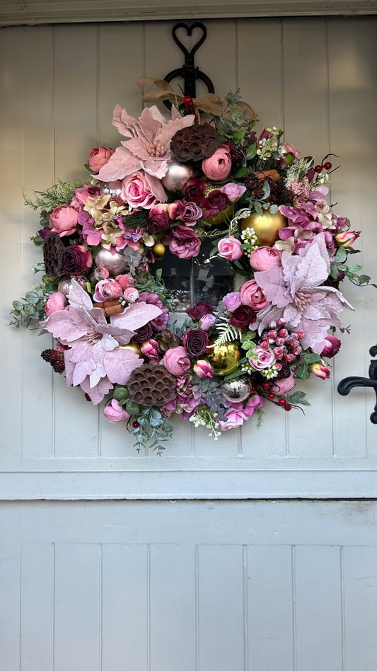 “LEILA” faux Christmas wreath