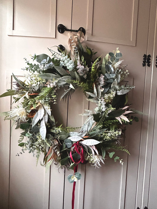 “COTTAGE” faux wreath (FREE P&P)